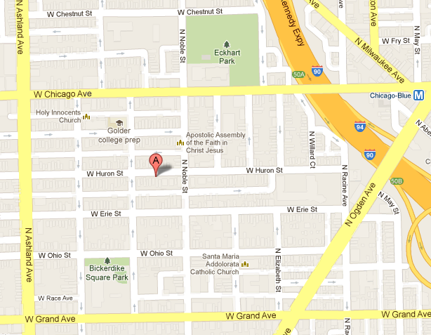 1421 W Huron Map