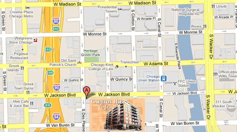 Map - 625 Jackson